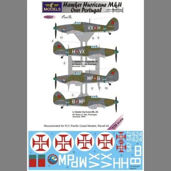 LF Models C3227 1/32 Hawker Hurricane Mk.II over Portugal Part II.