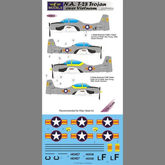 LF Models C3242 1/32 N.A. T-28 Trojan over Vietnam