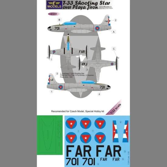 LF Models C3251 1/32 T-33 Shooting Star over Playa Chiron