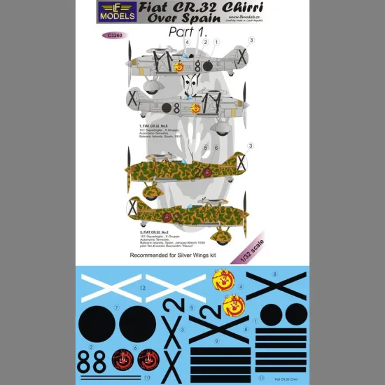 LF Models C3260 1/32 FIAT CR.32 Chirri over Spain part 1.