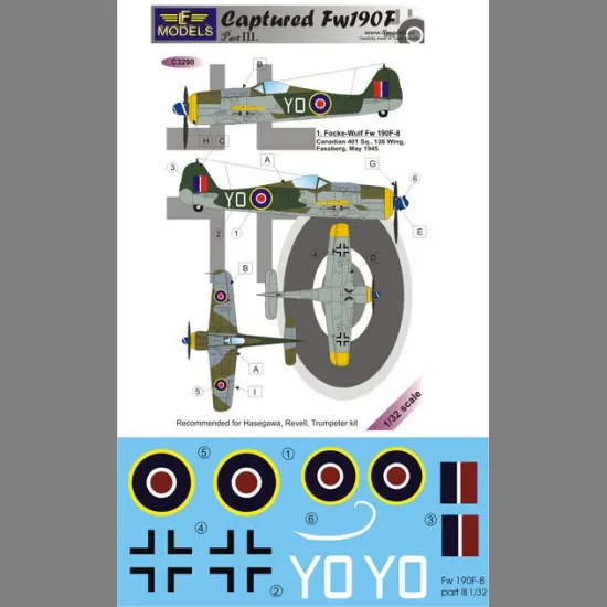 LF Models C3290 1/32 Captured Fw 190F part III.