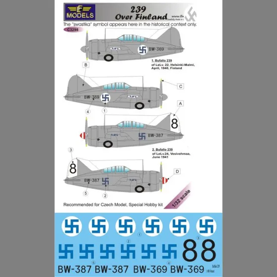 LF Models C3298 1/32 Brewster Model 239B over Finland