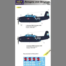LF Models C44100 1/144 Grumman TBF-1C Avenger over Uruguay part II.