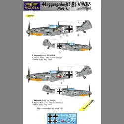 LF Models C44101 1/144 Messerschmitt Bf 109G-6 Comiso cartoon part 1.
