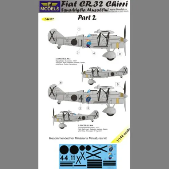 LF Models C44107 1/144 FIAT CR.32 Squadriglia Musollini part 2.