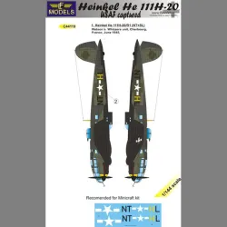 LF Models C44119 1/144 Heinkel HE111-20 USAF captured
