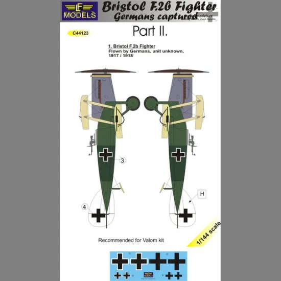 LF Models C44123 1/144 Bristol F.2b Fighter Germans Captured Part II.