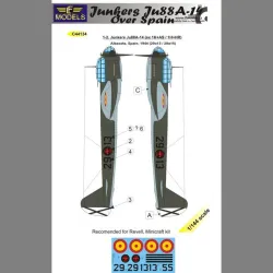 LF Models C44134 1/144 Junkers Ju 88A-14 over Spain
