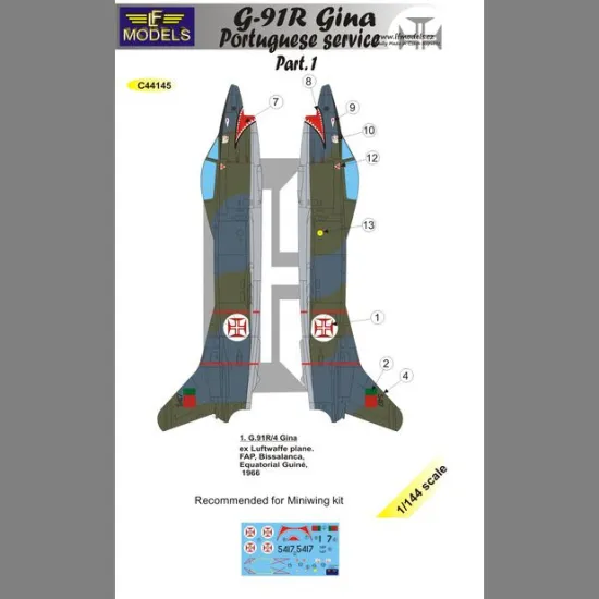 LF Models C44145 1/144 G.91R Gina Portuguese service part.1