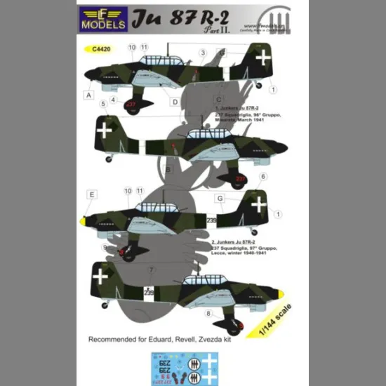 LF Models C4420 1/144 Junkers Ju87R-2 part II.