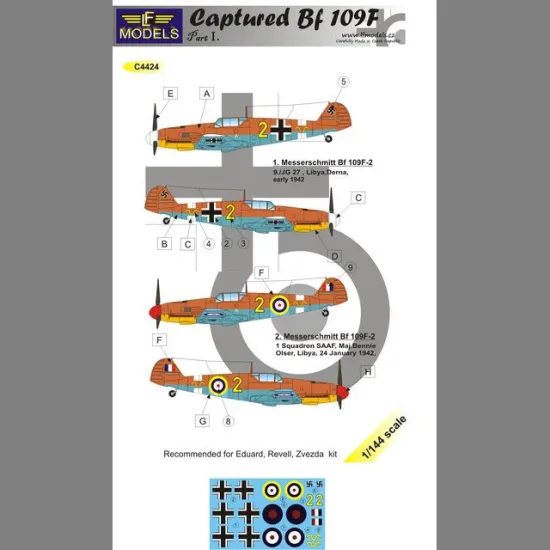 LF Models C4424 1/144 Captured Bf 109F Part I.
