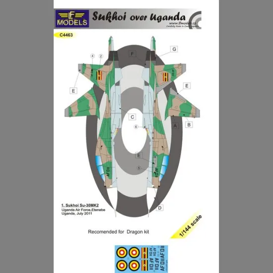 LF Models C4463 1/144 Sukhoi Su-37 over Uganda