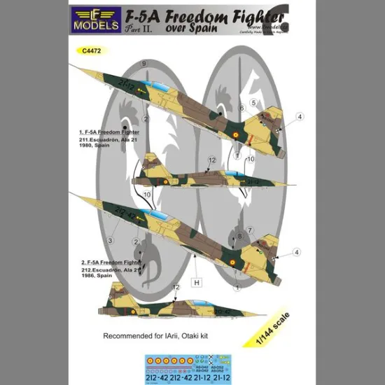 LF Models C4472 1/144 F-5A Freedom Fighter over Spain part II.