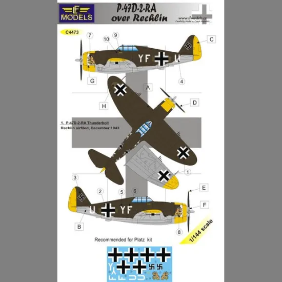 LF Models C4473 1/144 Republic P-47D-2-RA Thunderbolt over Rechlin