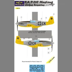 LF Models C4476 1/144 N.A. P-51C Mustang Zirkus Rosarius