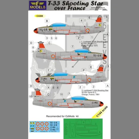 LF Models C4488 1/144 T-33 Shooting Star over France