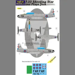 LF Models C4491 1/144 T-33 Shooting Star over Playa Jiron