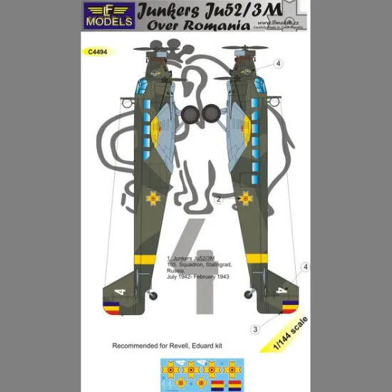 LF Models C4494 1/144 Junkers Ju 52/3M over Romania