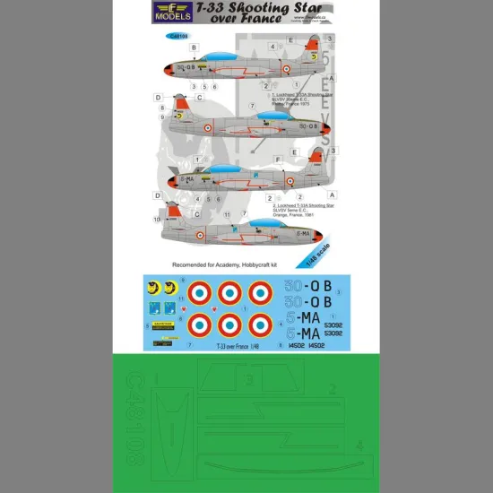LF Models C48108 1/48 T-33 Shooting Star over France