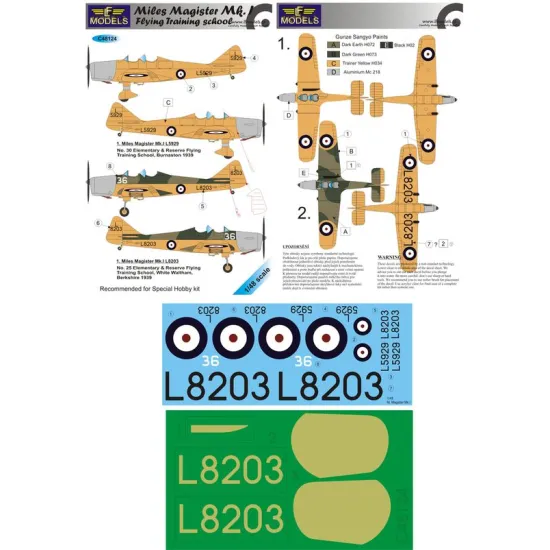 LF Models C48124 1/48 M.Magister Mk.I Flying Training School