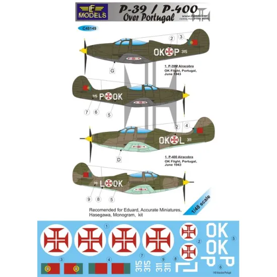LF Models C48149 1/48 Bell Airacobra over Portugal