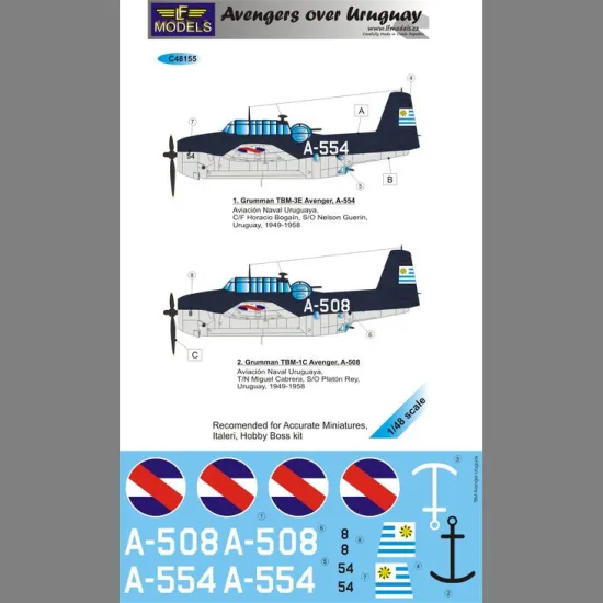 LF Models C48155 1/48 Grumman Avenger over Uruguay part I.