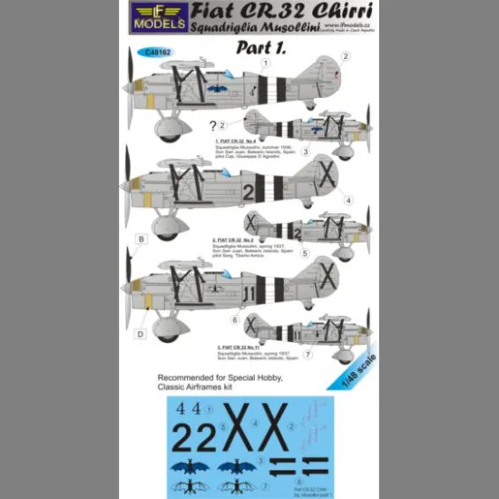 LF Models C48162 1/48 FIAT CR.32 Squadriglia Musollini part 1.