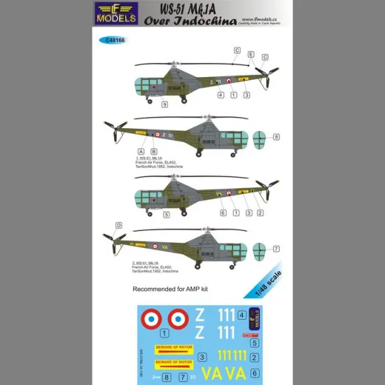 LF Models C48166 1/48 Westland Sikorsky WS-51 Mk.1A over Indochina