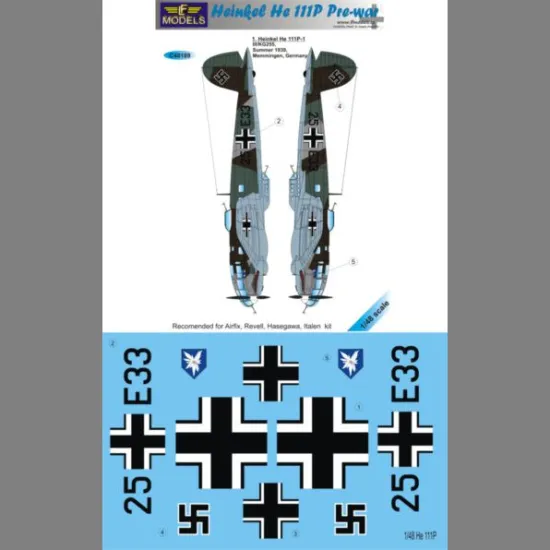 LF Models C48189 1/48 Heinkel He 111P Pre-war