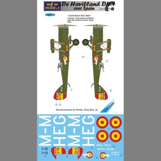 LF Models C48194 1/48 De Havilland DH.4 over Spain