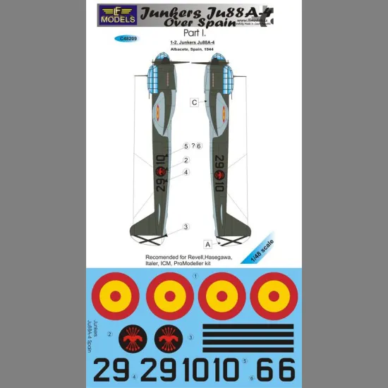 LF Models C48209 1/48 Junkers Ju 88A-4 over Spain part 1