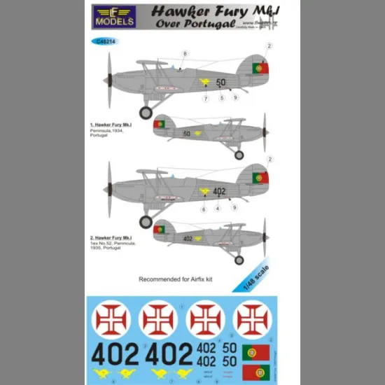 LF Models C48214 1/48 Hawker Fury Mk.I over Portugal