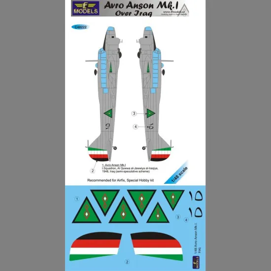 LF Models C48222 1/48 Avro Anson Mk.I. over Iraq