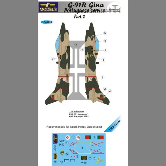 LF Models C48224 1/48 G.91R Gina Portuguese service part.2