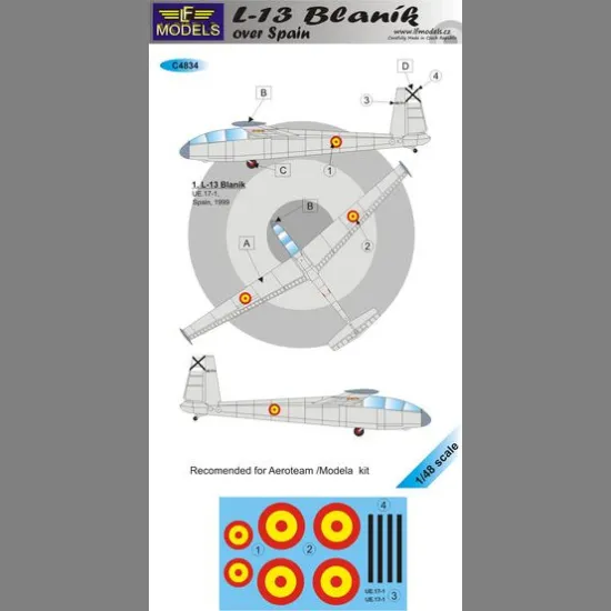 LF Models C4834 1/48 L-13 Blanik over Spain