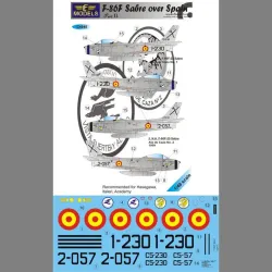 LF Models C4848 1/48 N.A. F-86F Sabre over Spain part II.