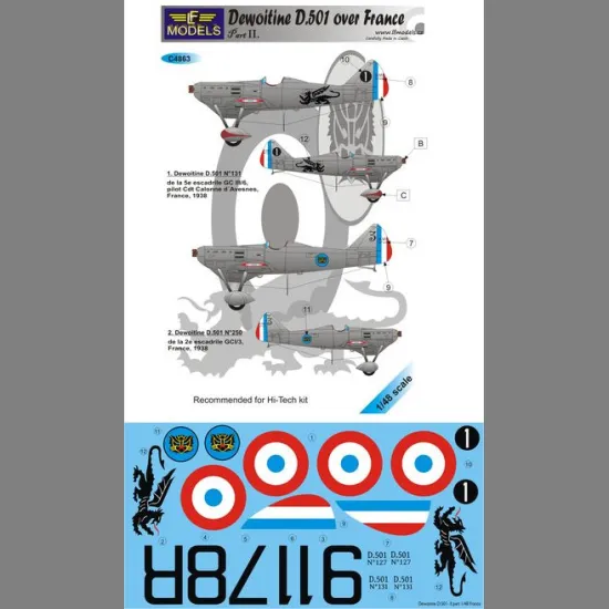 LF Models C4863 1/48 Dewoitine D.501 over France part II.