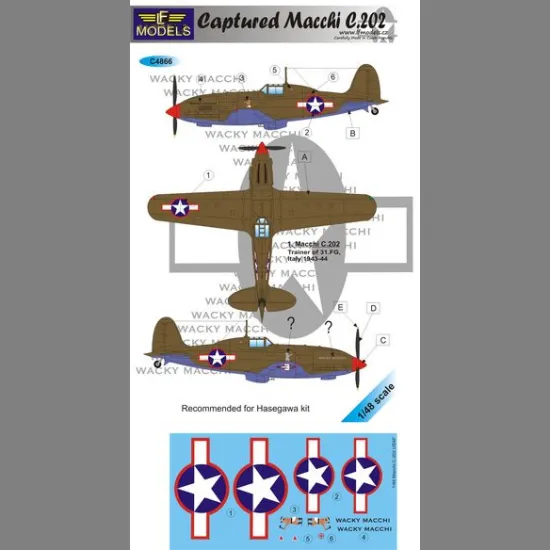 LF Models C4866 1/48 Macchi C. 202 USAF