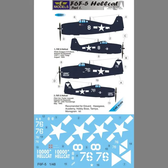 LF Models C4891 1/48 F6F-5 Hellcat part I.