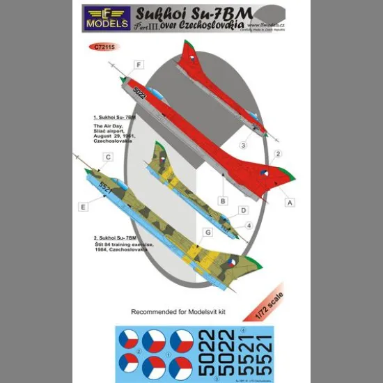 LF Models C72115 1/72 Sukhoi Su-7BM over Czechoslovakia part III.