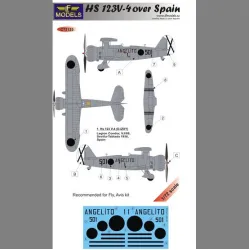 LF Models C72125 1/72 Henschel Hs 123V-4 over Spain