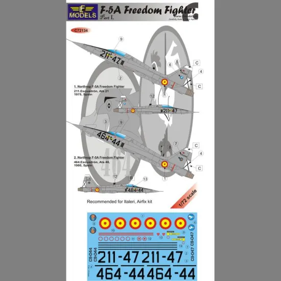 LF Models C72134 1/72 F-5A Freedom Fighter over Spain part I.