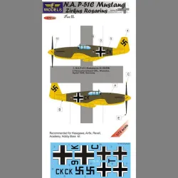LF Models C72144 1/72 N.A. P-51C Mustang Zirkus Rosarius II. Opart