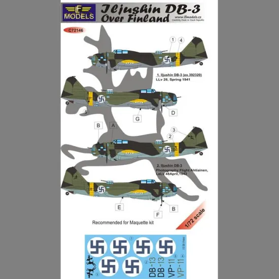 LF Models C72146 1/72 Iljushin DB-3 over Finland