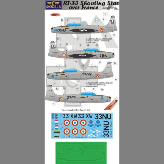 LF Models C72175 1/72 RT-33 Shooting Star over France