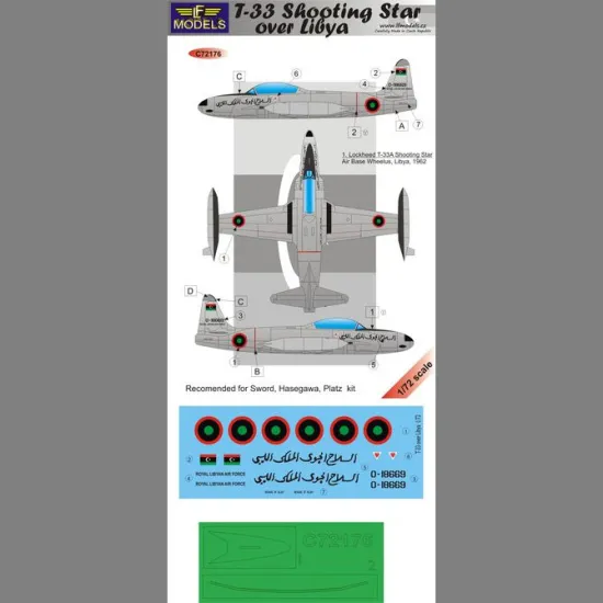 LF Models C72176 1/72 T-33 Shooting Star over Libya