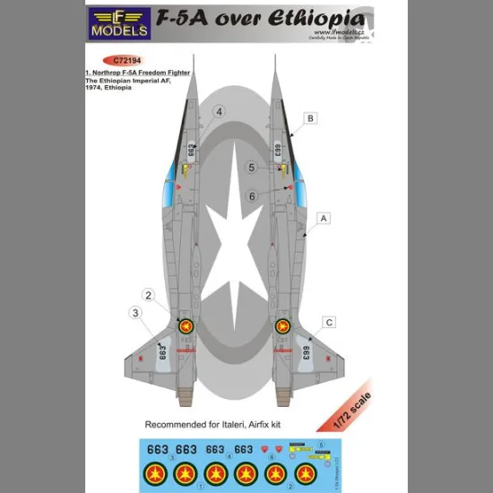 LF Models C72194 1/72 F-5A Freedom Fighter over Ethiopia