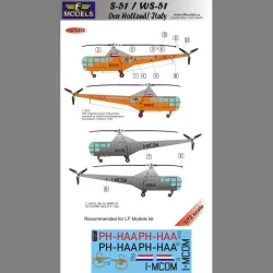 LF Models C72232 1/72 Sikorsky S-51/WS-51 over Holland/Italy