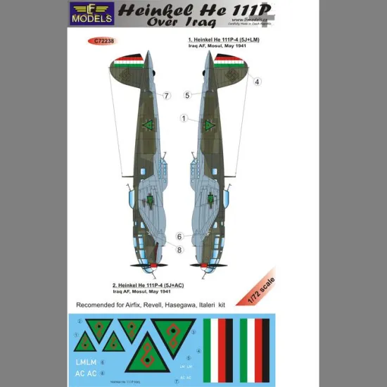 LF Models C72238 1/72 Heinkel He 111P over Iraq
