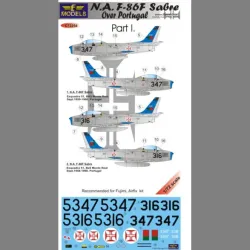 LF Models C72254 1/72 N.A. F-86F Sabre Over Portugal Part I.